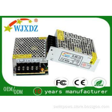 Industrial 3.2A 12 Volt LED Light Power Supply 40W With Alu